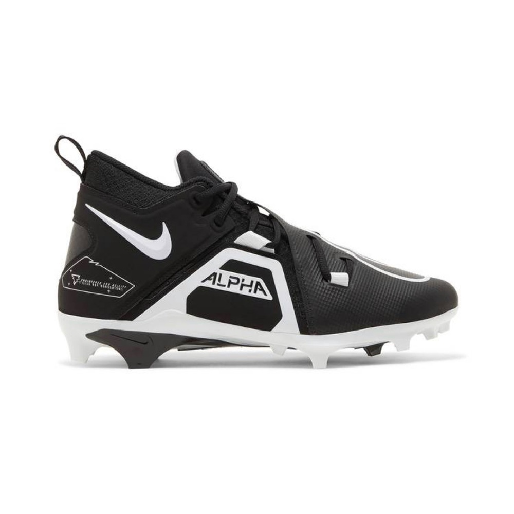Nike Alpha Men's Black and White Cleats
